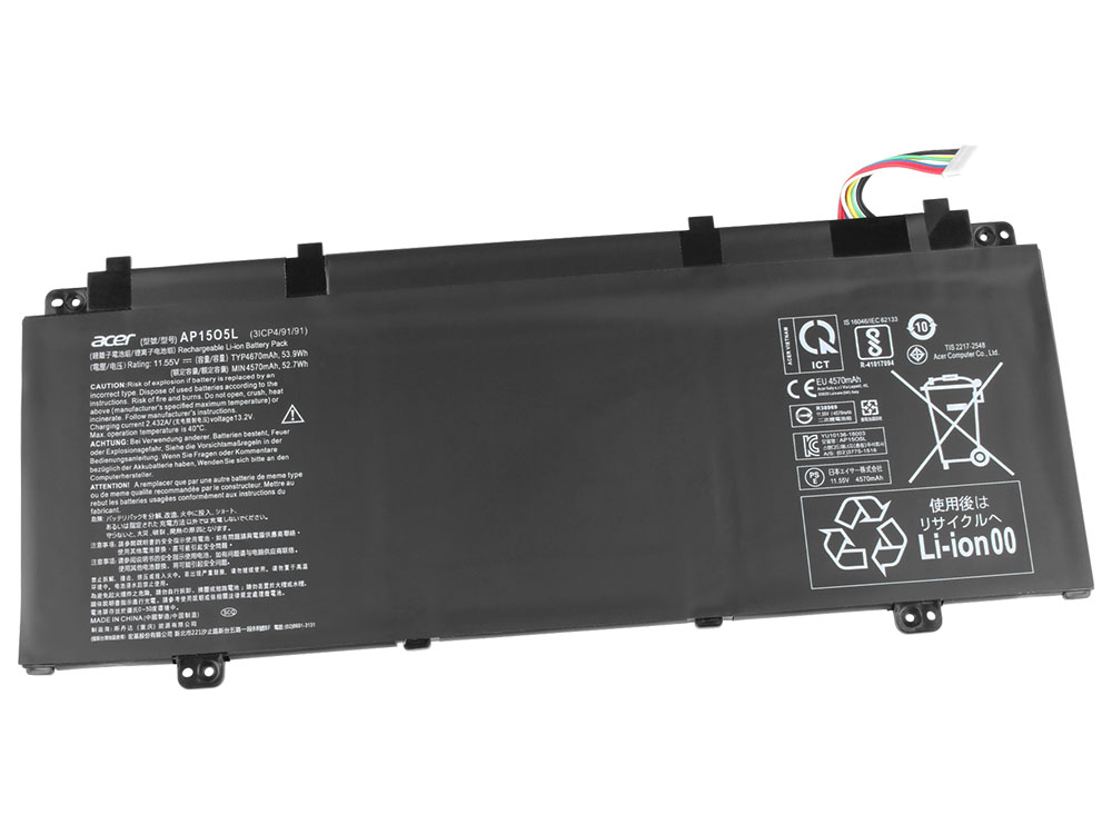 (image for) 4670mAh 53.9Wh 3-Zellen Akku Acer Chromebook 15 CB315-2H-25TX