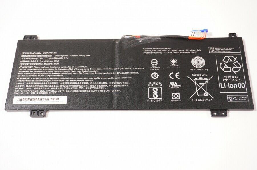 (image for) 4870mAh 37Wh 2-Zellen Akku Acer Chromebook Spin 11 R751T