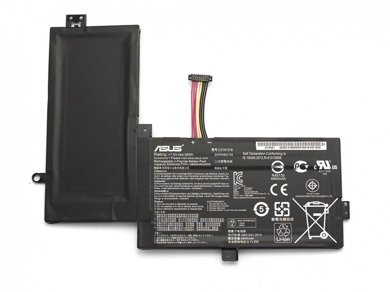 (image for) 5000mAh 38Wh 2 Zellen Akku Asus VivoBook Flip TP501UA-DN063T-BE