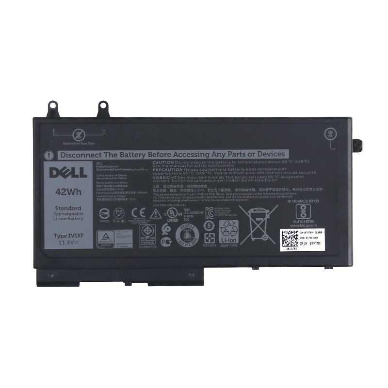 (image for) Original 2700mAh 42Wh 3-Zellen Akku Dell 1V1XF 27W58