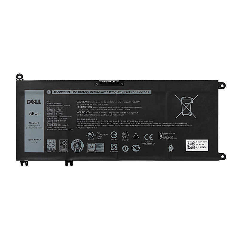 (image for) Original Akku Dell 09P3NW 9P3NW O9P3NW 3684mAh 56Wh