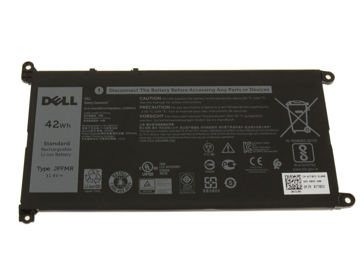(image for) Original Dell 65N6H 7T0D3 Akku 42Wh 3-Zellen
