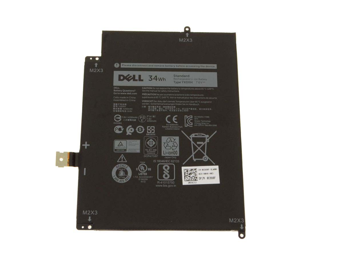 (image for) Original 4250mAh 34Wh 2-Zellen Akku Dell 0C668F 0WYCVV
