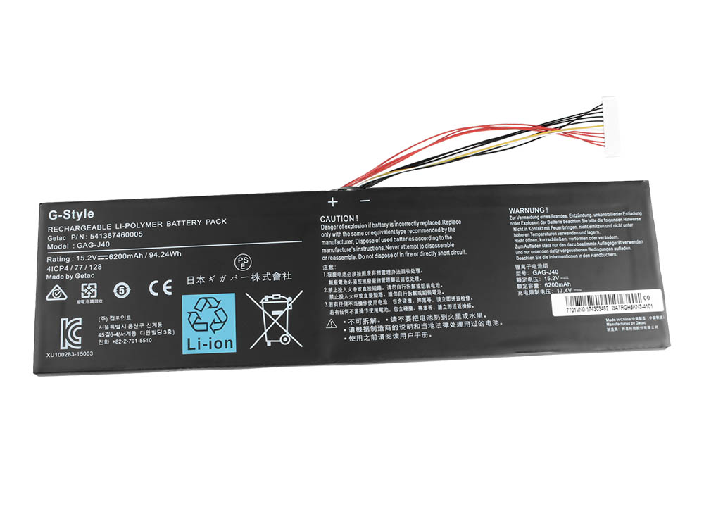 (image for) Original 6200mAh 94.24Wh Gateway Aero 14 K7 Akku