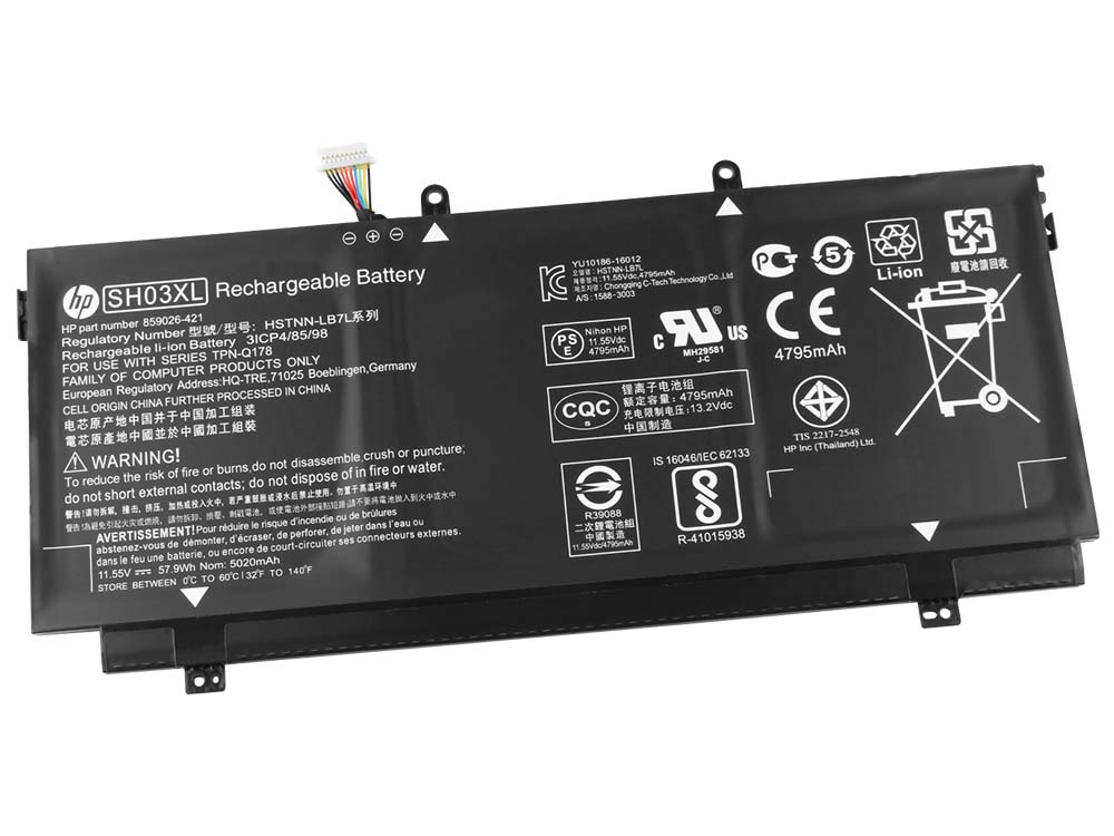 (image for) 57.9Wh 5020mAh 3 Zellen Akku HP CN03XL SH03XL HSTNN-LB7L