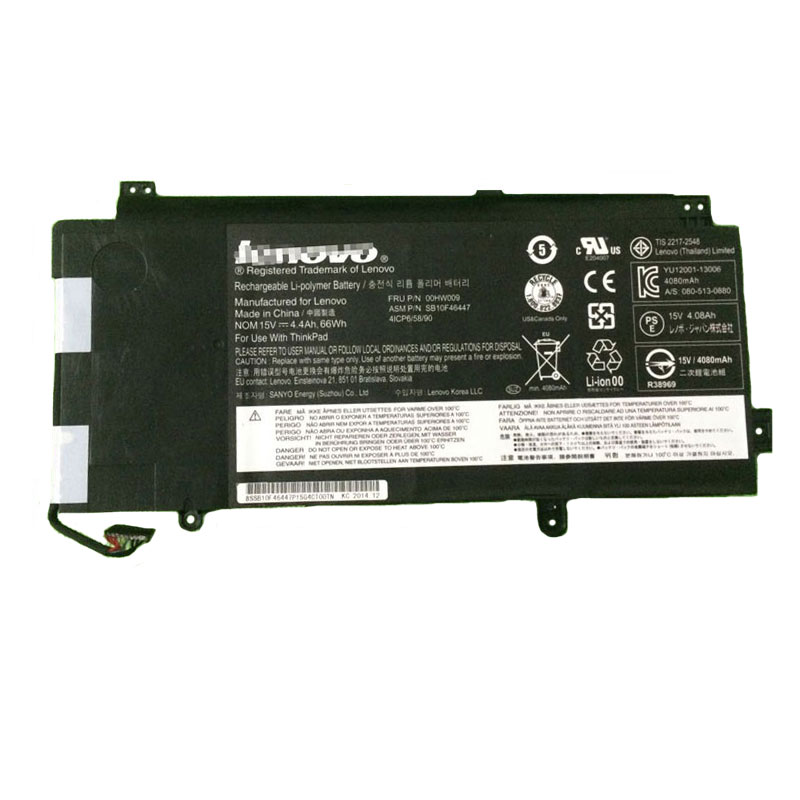 (image for) Akku Lenovo 00HW009 SB10F46447 ThinkPad Yoga 15 66Whr