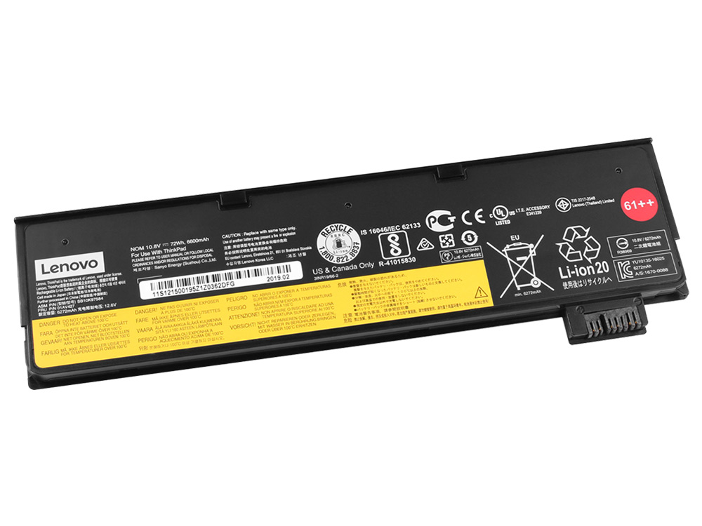 (image for) 6600mAh 72Wh 6 Zellen Lenovo 01AV452 Akku