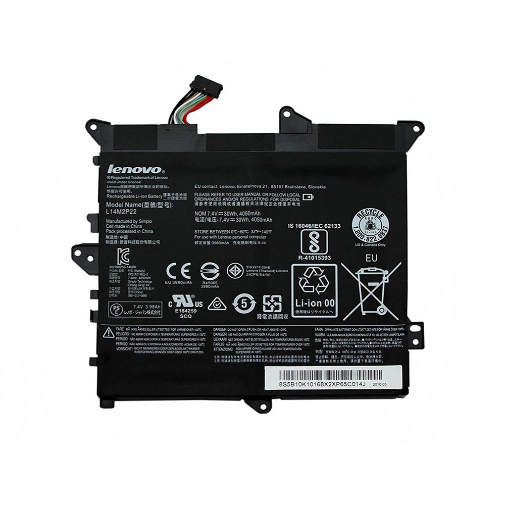 (image for) Lenovo IdeaPad 300S-11IBR 80KU001PGE Original Akku 30Wh 4050mAh 2-Zellen