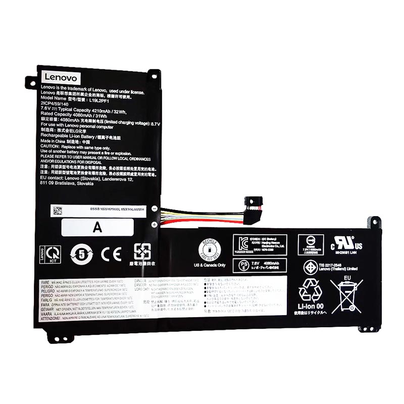 (image for) Lenovo 2ICP4/59/138 2ICP4/59/140 Original Akku 4210mAh 32Wh 2 Zellen