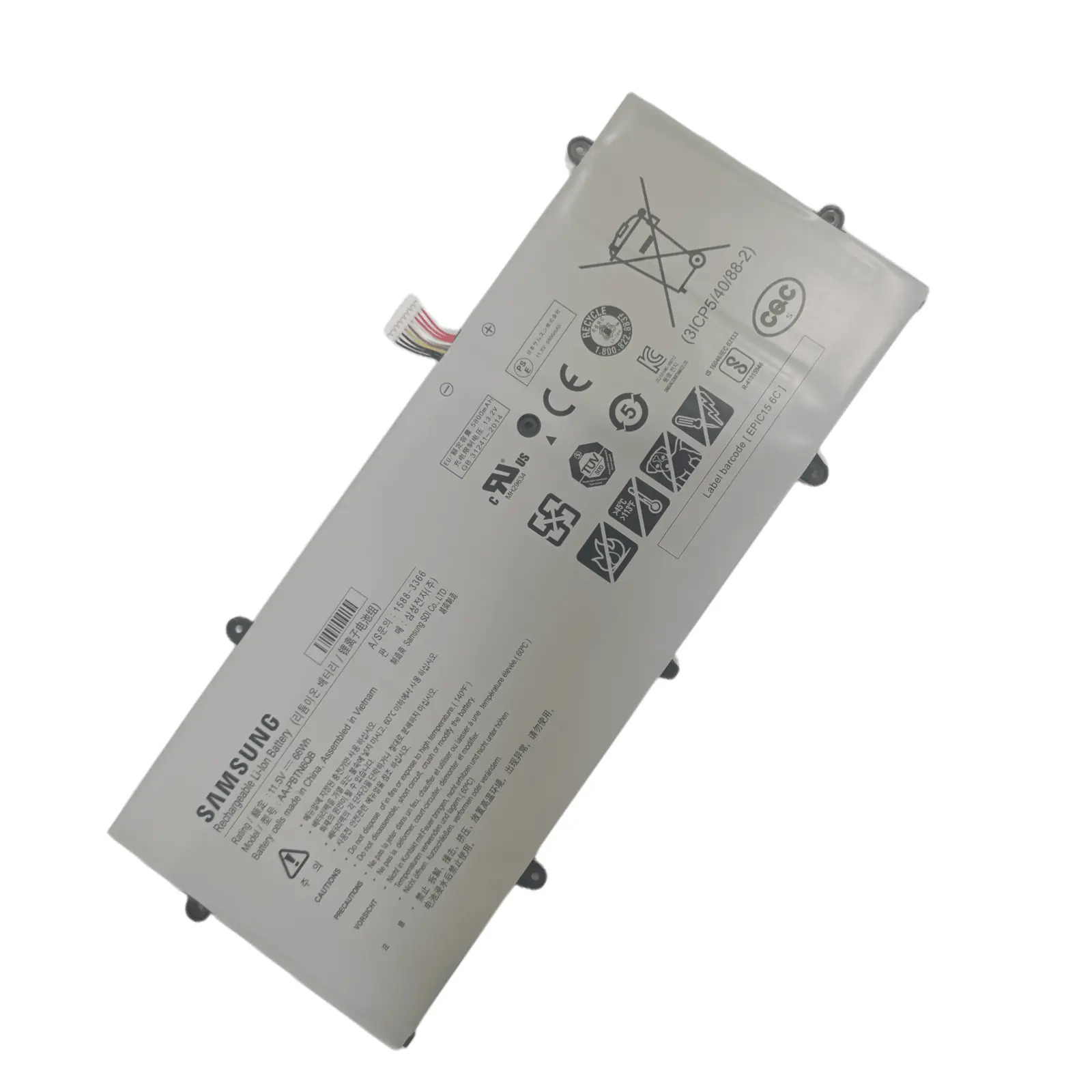 Note Book Samsung Original 5740mAh 66Wh 3-Zellen Akku für Samsung 900X5N