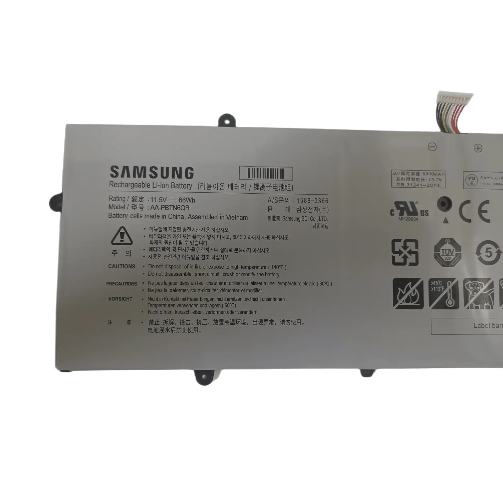 Note Book Samsung Original 5740mAh 66Wh 3-Zellen Akku für Samsung 900X5N