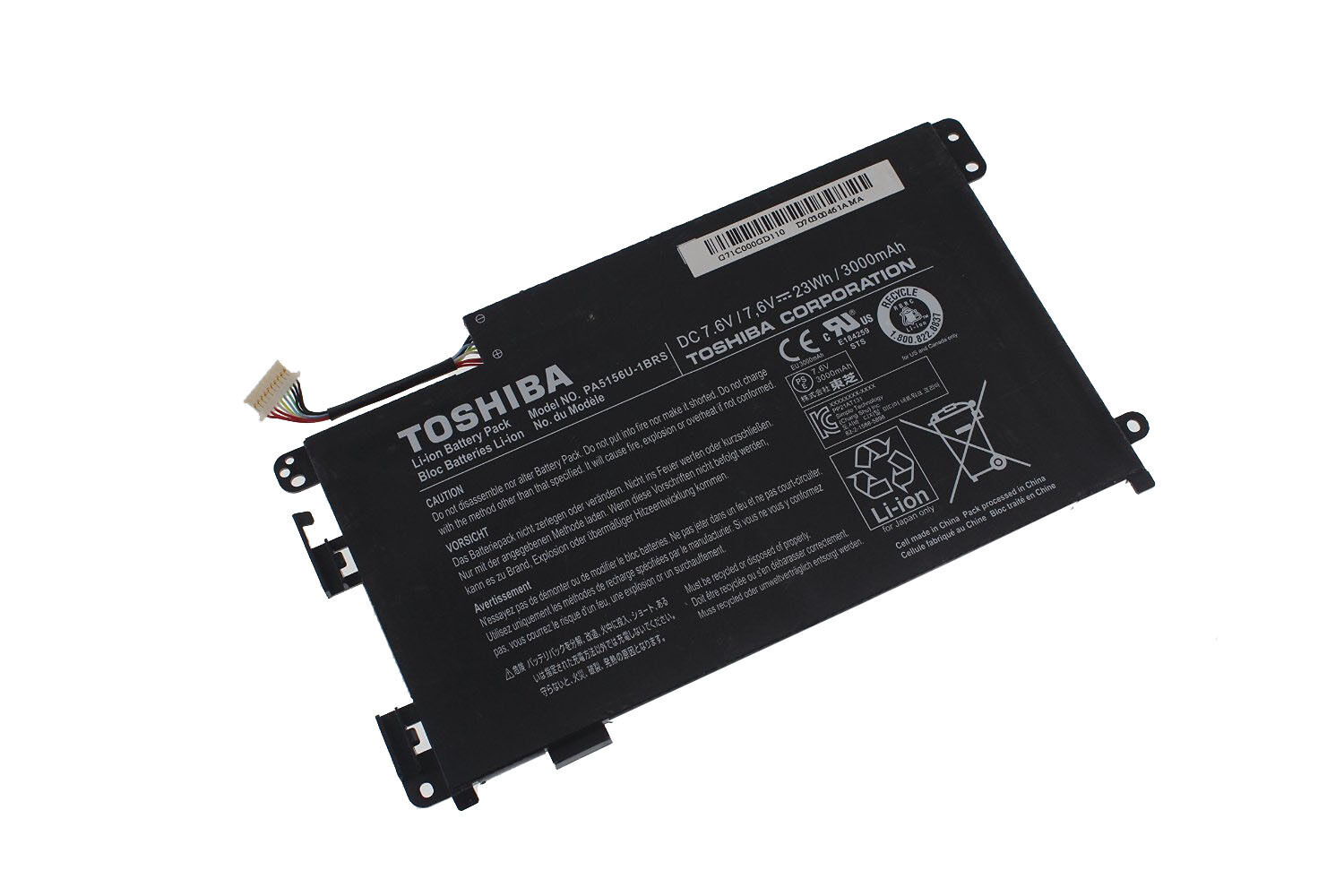 (image for) Original 3000mAh 23Wh 2 Zellen Akku Toshiba Click W35DT